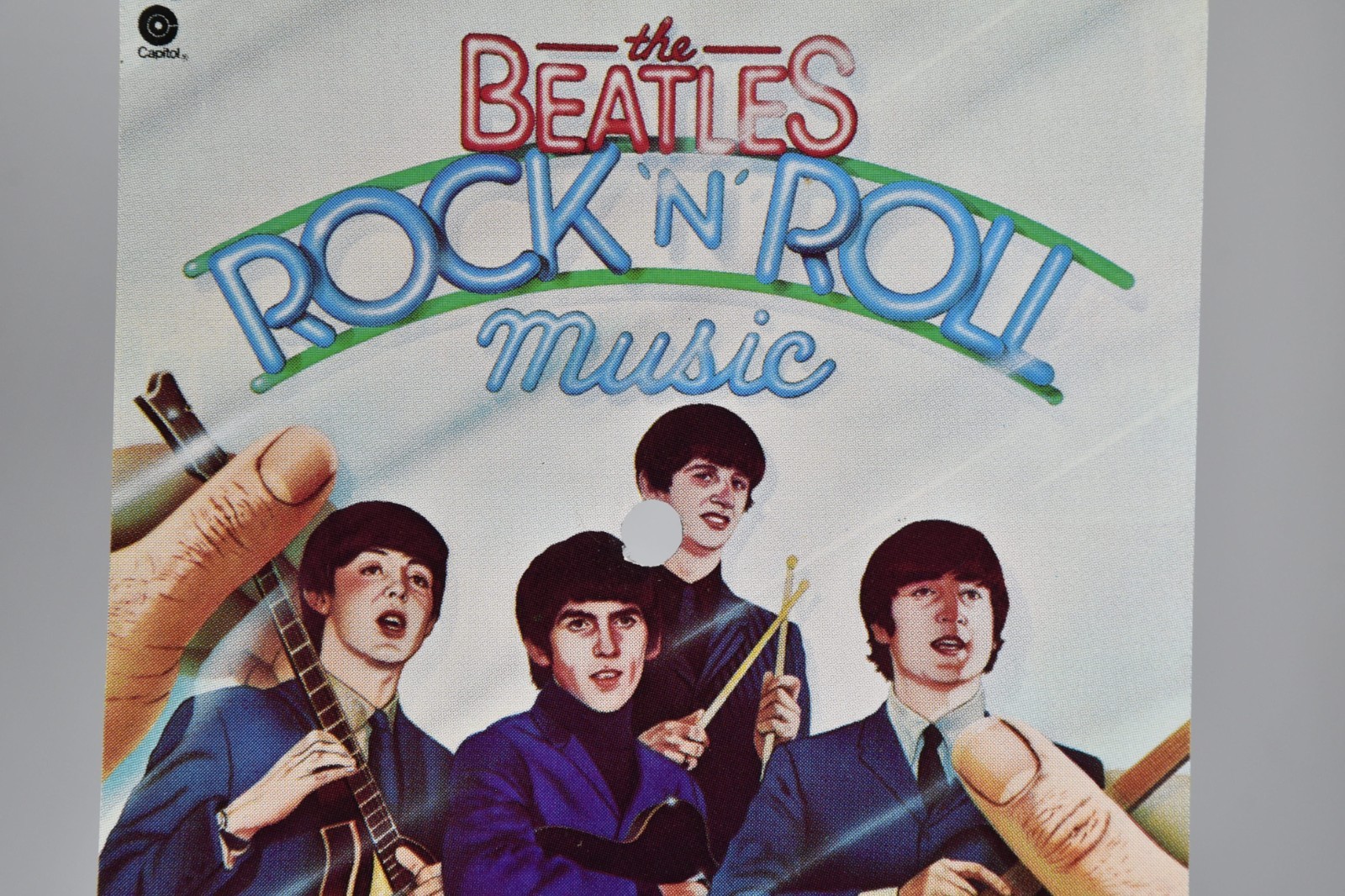 Vintage The Beatles Rock 'n' Roll Album Art 6" Art Print 45 Record Paper ONLY