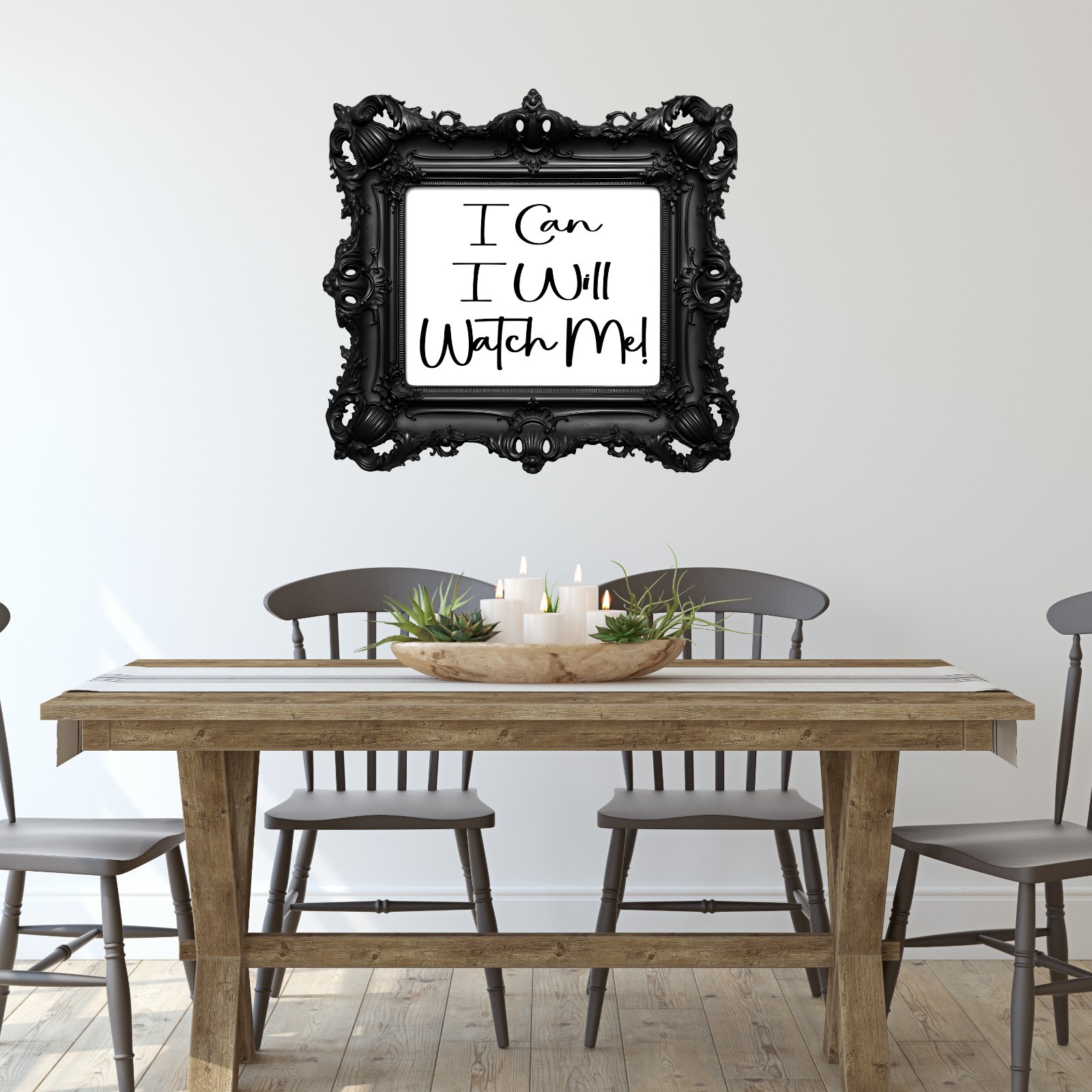 Motivational Wall Art – Peel and Stick Vinyl/removable Wall Decals. 3D illusion.