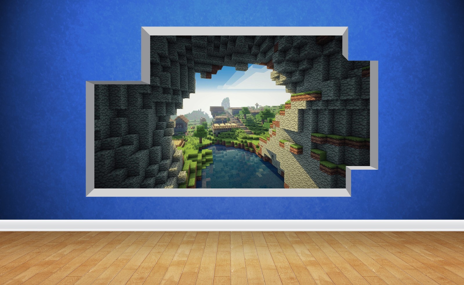 Extra Wide Mine Themed Mural – The Cave Entrance 36" wide x 21" tall