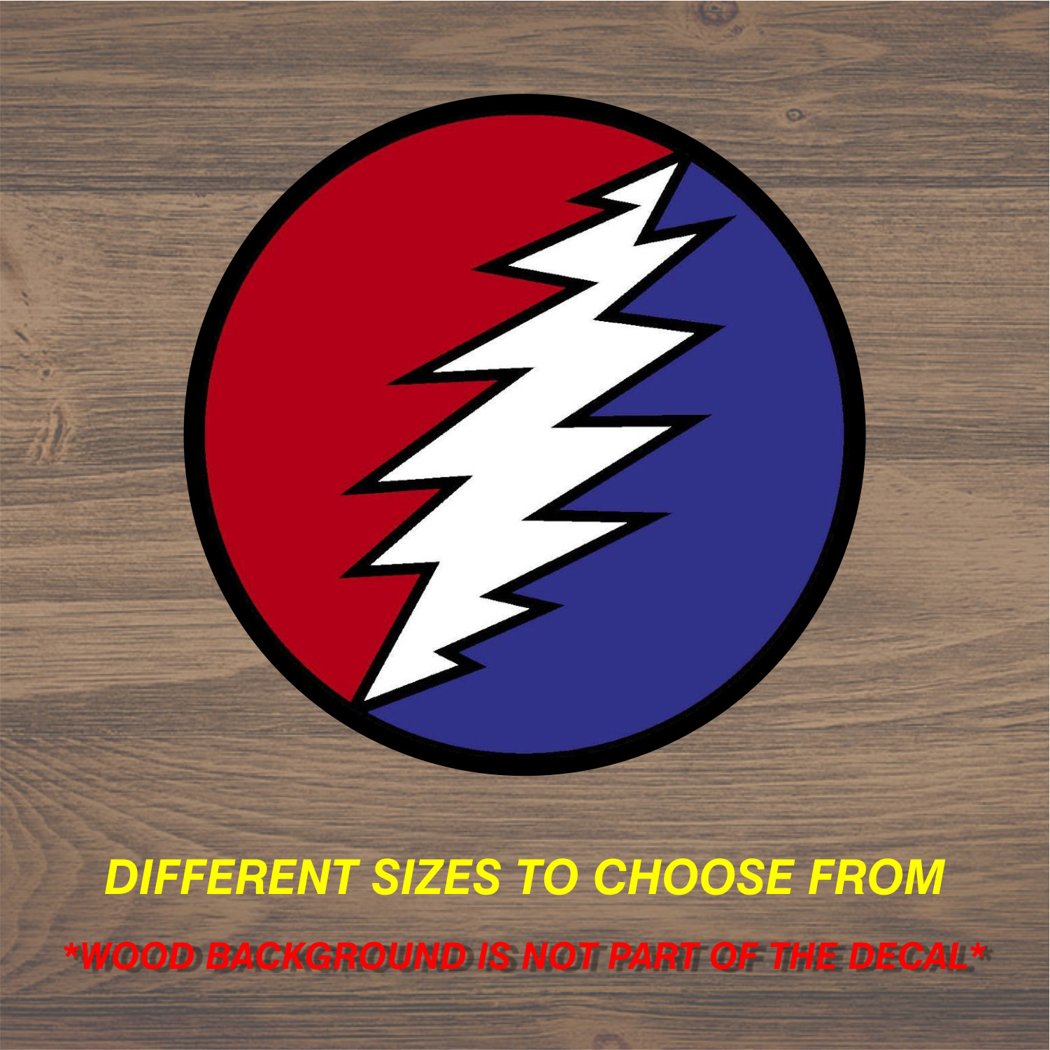 Grateful Dead Steal Your Face Deadhead Jerry Garcia Vinyl Decal Sticker