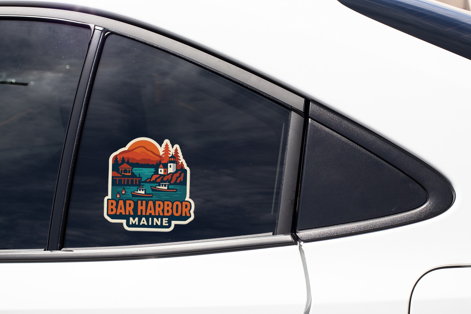 Bar Harbor Sticker Decal Vinyl Die-Cut City Skyline Landmark Design