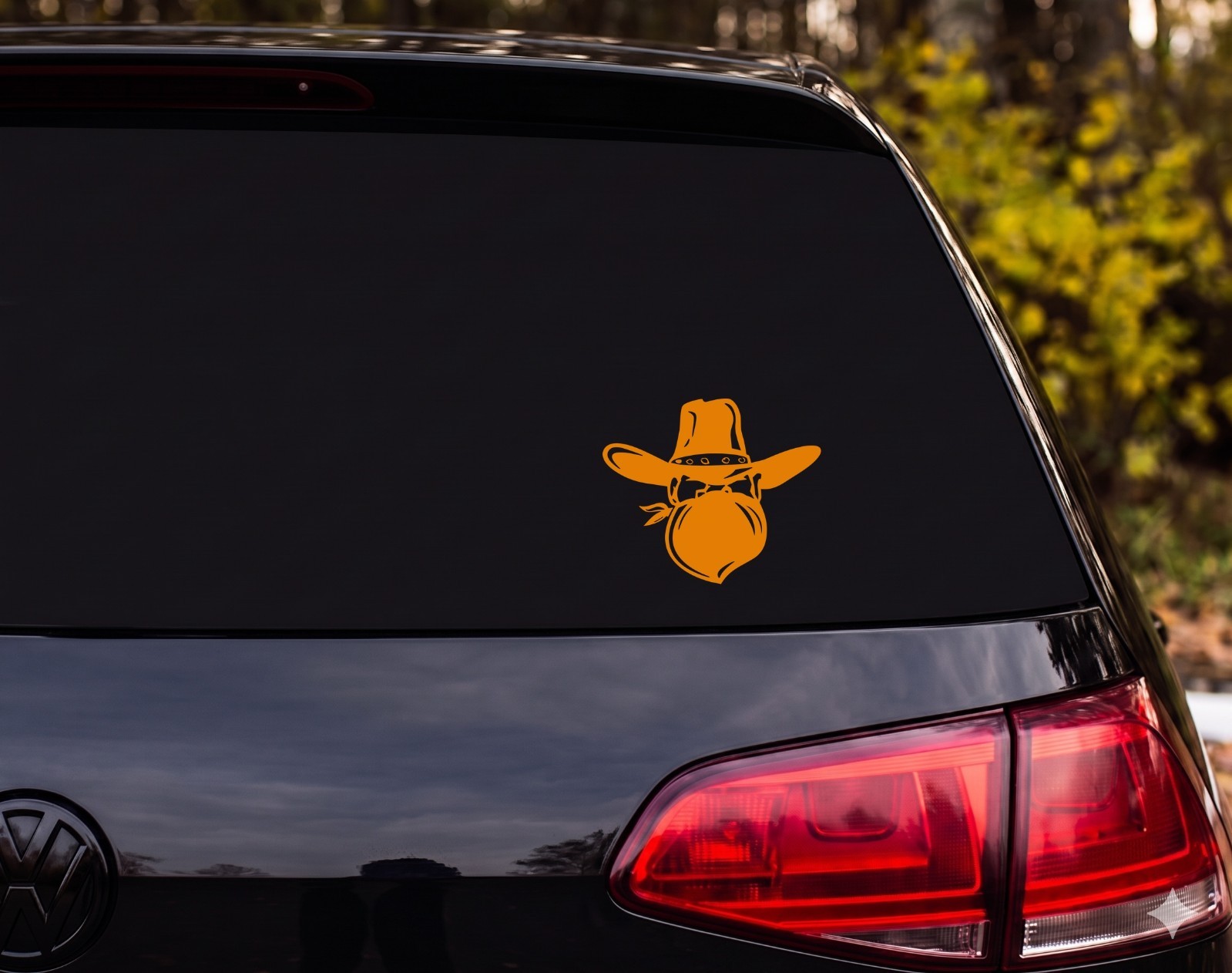 Cowboy Bandit Outlaw Silhouette Vinyl Decal Sticker Car Wall | Western Fan Gift