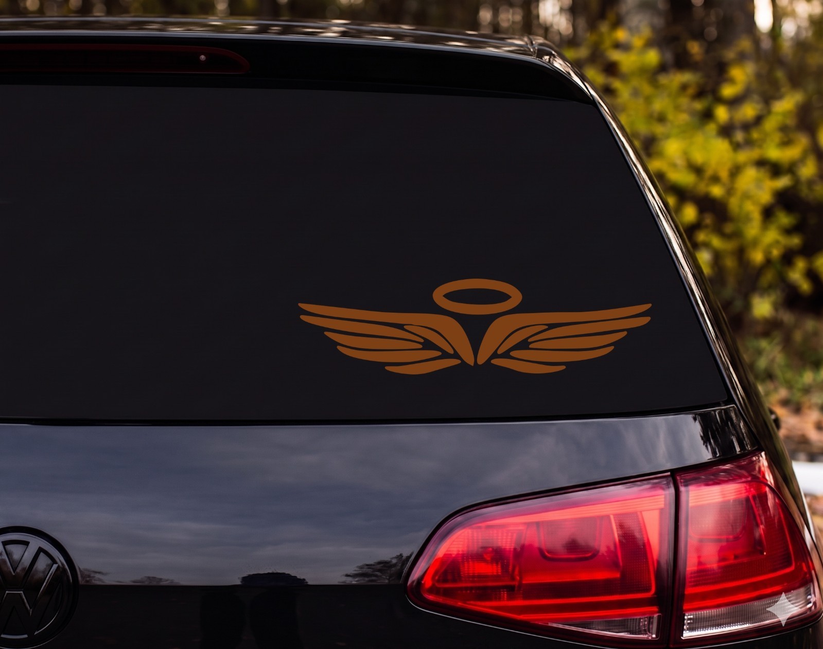 Angel Wings Halo Die Cut Vinyl Decal Custom Car Laptop | Memorial Gift