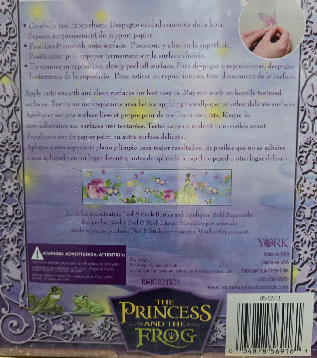 Disney's The Princess & The Frog Wall Stickers Peel & Stick Appliques RMK1423SCS