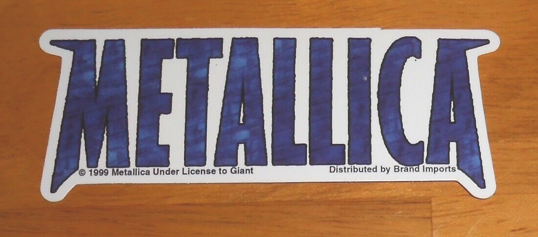 Metallica 1999 Sticker Original 4×1.5 RARE