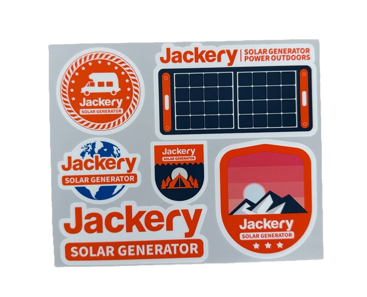 Jackery Solar Generator Stickers 2 Sheets Brand New