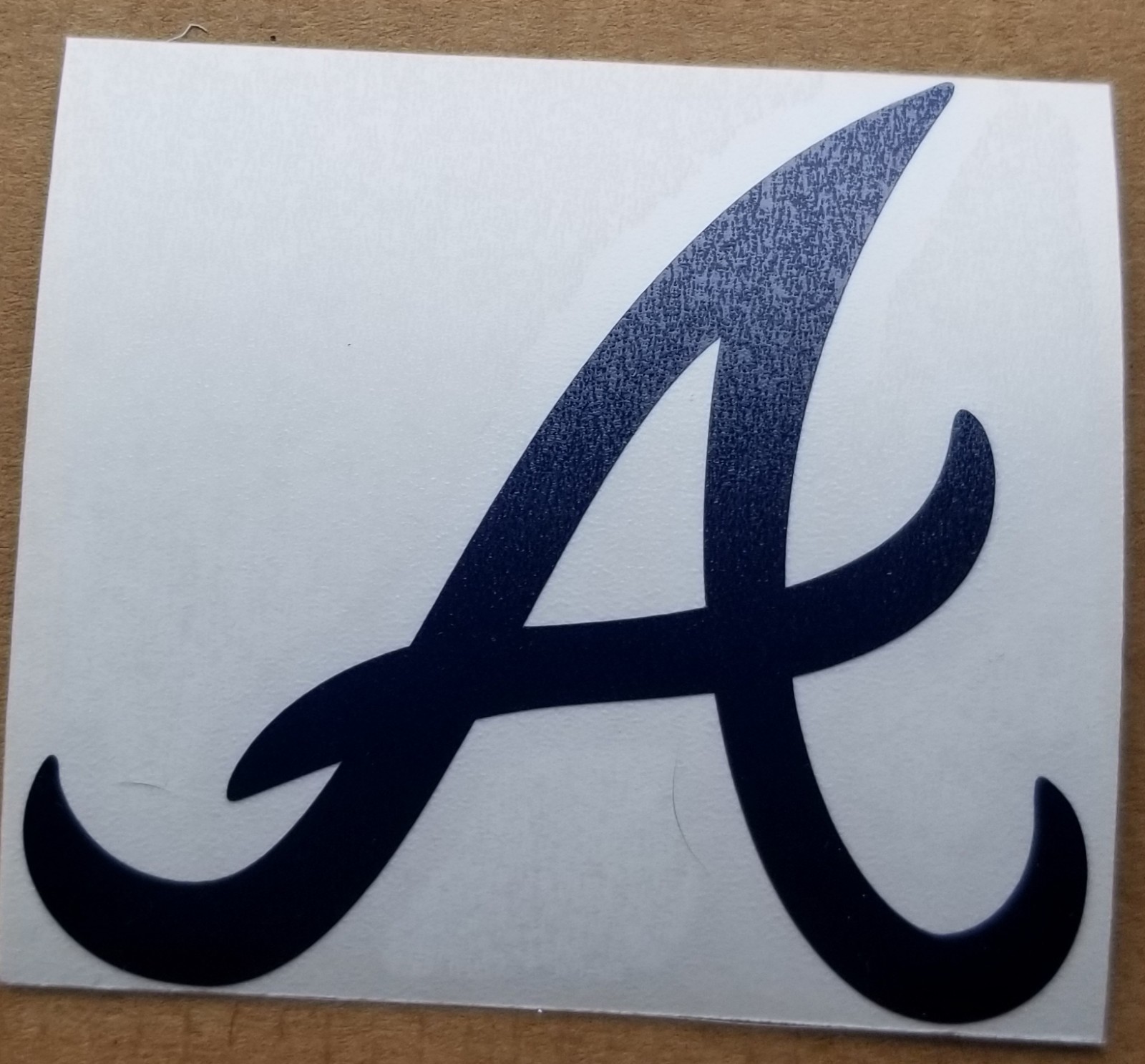 Atlanta Braves A 3" White or Blue Vinyl Decal Truck Car Window MLB baseball
