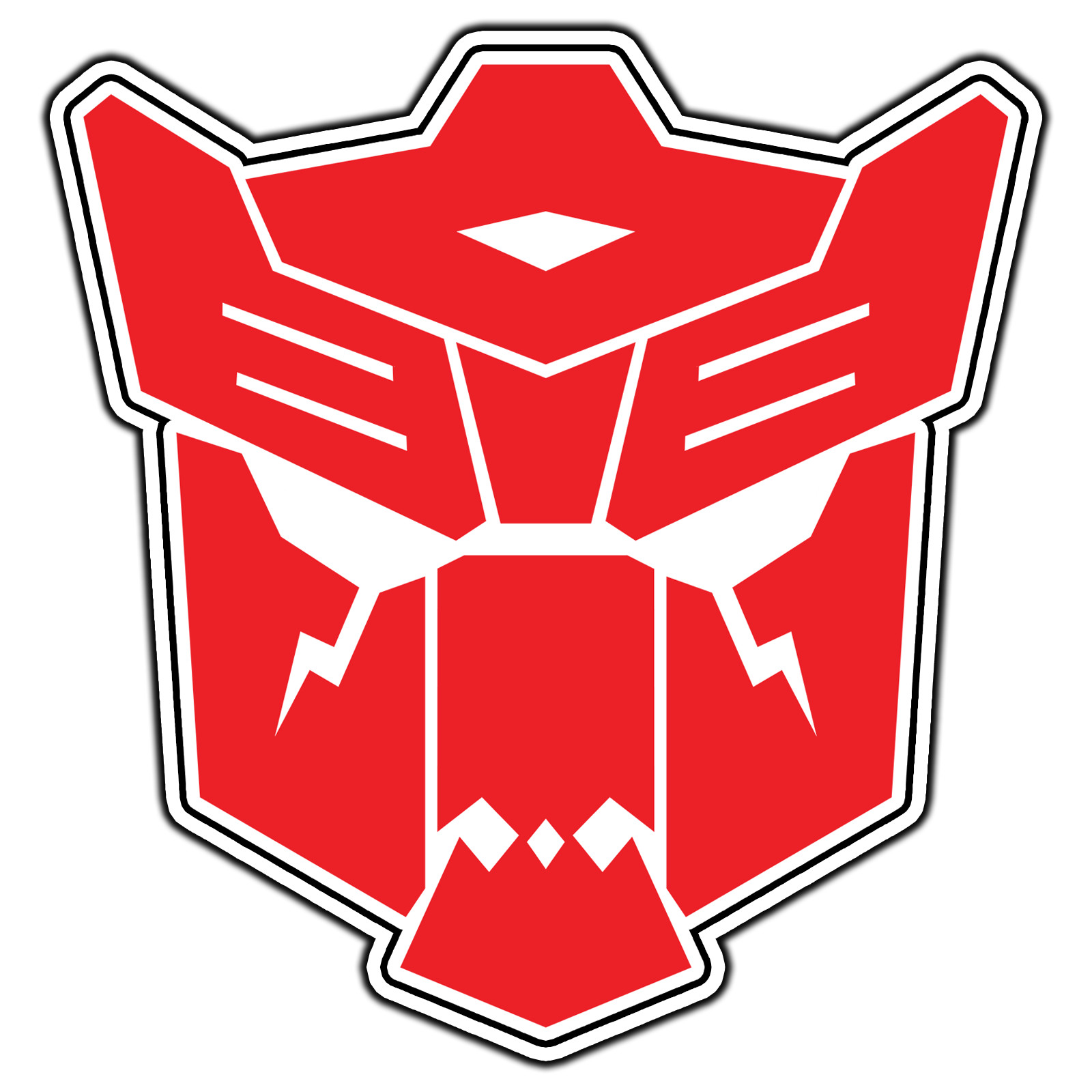 Dinobot Transformers Insignia Red Logo #1 Sticker Waterproof Vinyl Decal Die-Cut