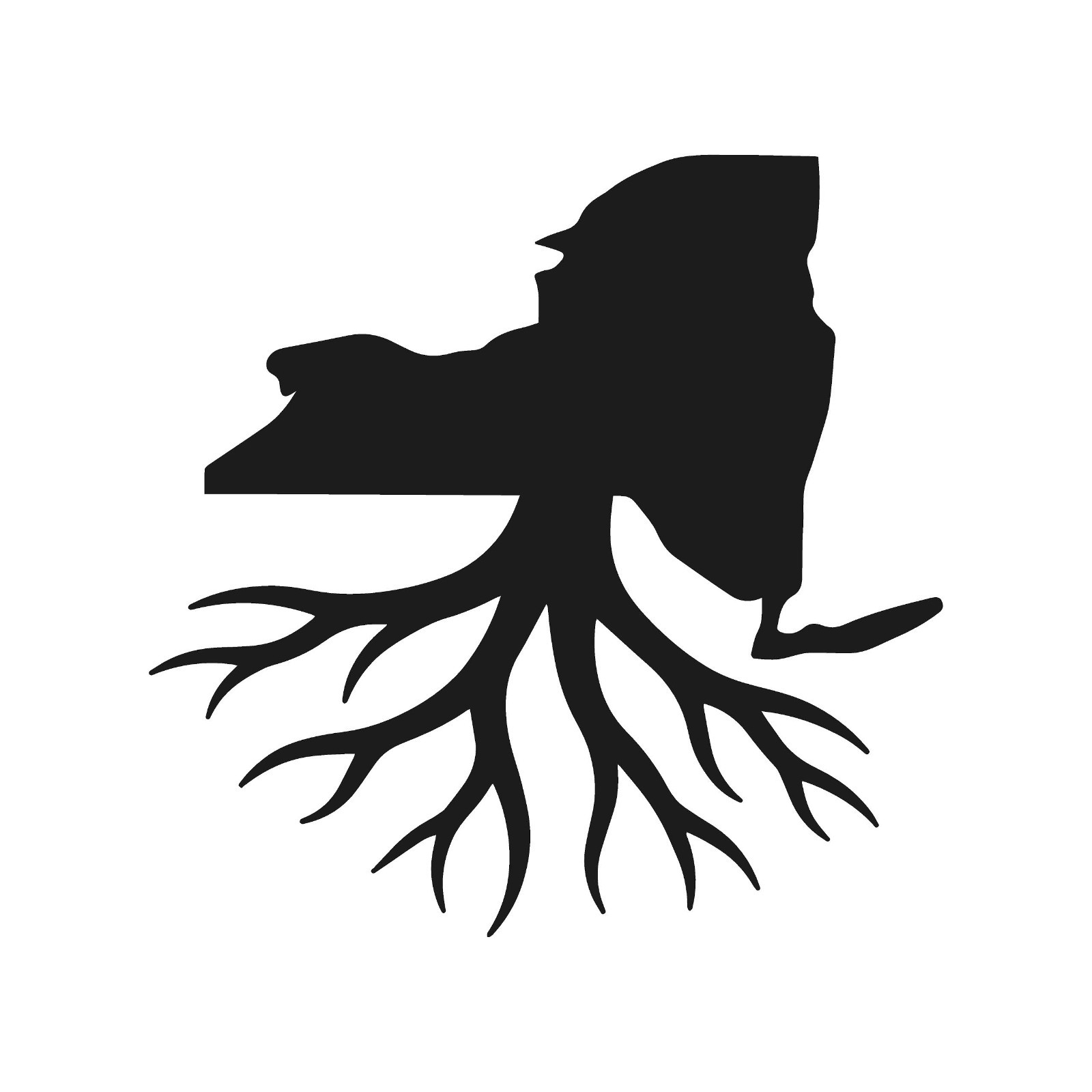 New York Roots Vinyl Decal State Outline New Yorkers NY Heritage sticker