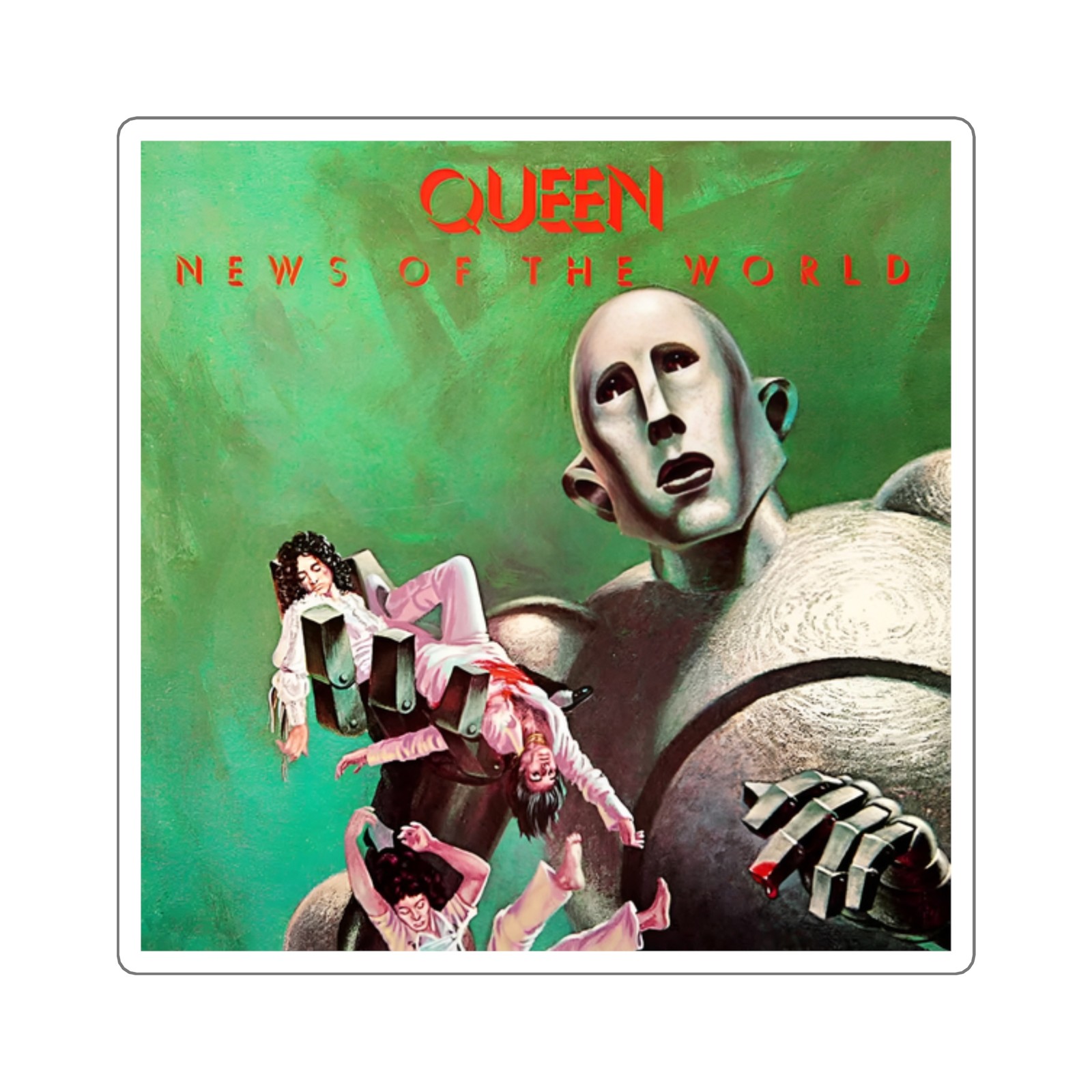Queen “News of the World” Sticker | Classic Rock Album Decal