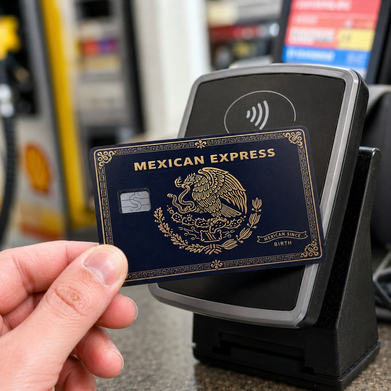 Mexican Express Credit Debit Card Skin Cover l Sticker Chip Funny Decal l 2pcs