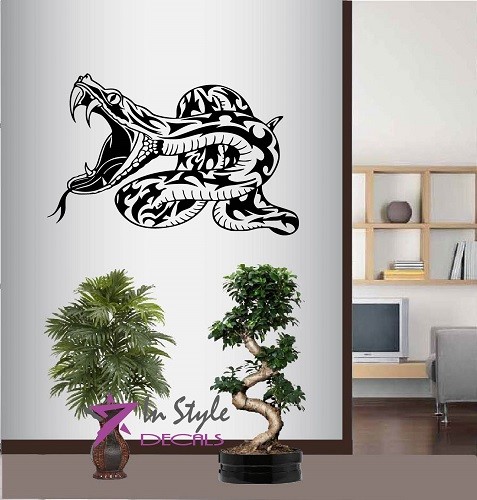 Vinyl Decal Striking Snake Any Room Removable Wall Sticker Mural Decor 1942