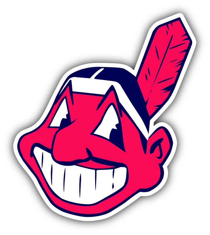 Cleveland Indians MLB Baseball Sport Logo Car Bumper Sticker Decal "SIZES"