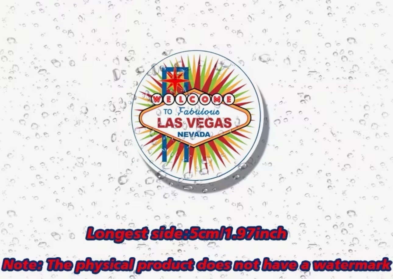 Welcome To Fabulous Las Vegas Nevada Retro Sign 2” Inch Vinyl Decal Sticker 1PC