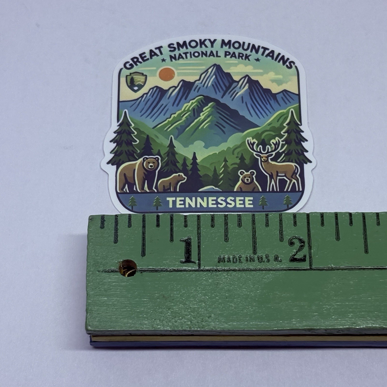 Great Smoky Mountains Park Tennessee Sticker Vinyl USA Travel Souvenirs Art Tc6