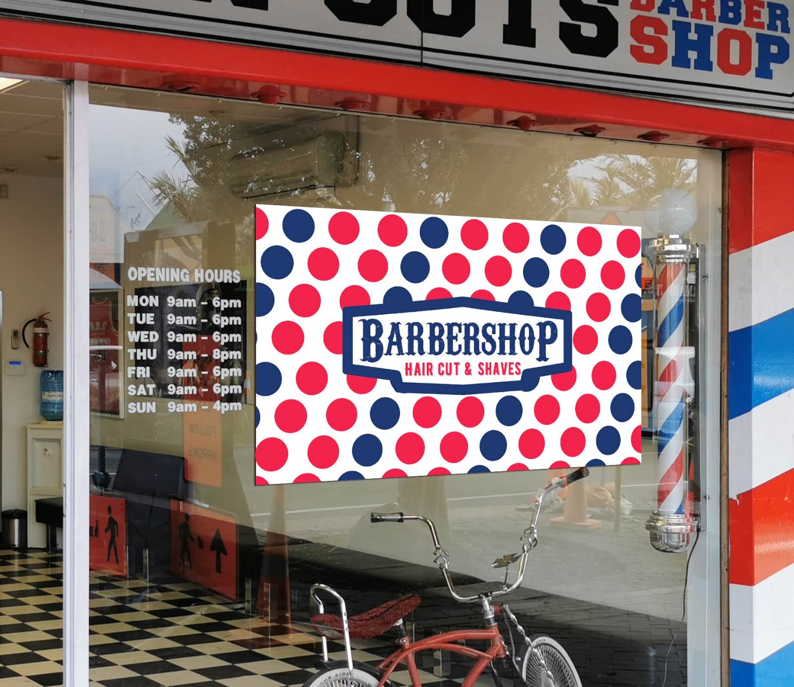 3D Man Hair Cut A461 Barber Shop Window Stickers Vinyl Wallpaper Wall Murals Amy