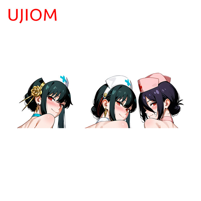 EARLFAMILY 5.1" Yor Briar Anime Car Sticker Hood Rearview Mirror Bumper Decals