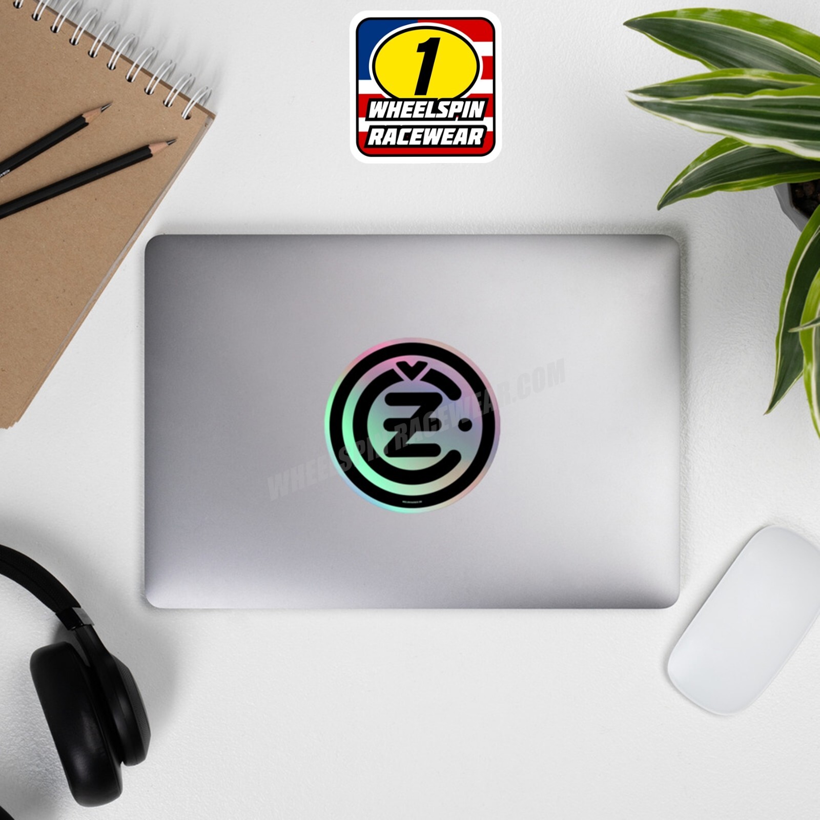 CZ Round BLK Logo Holographic Moto Stickers vintage mx motocross