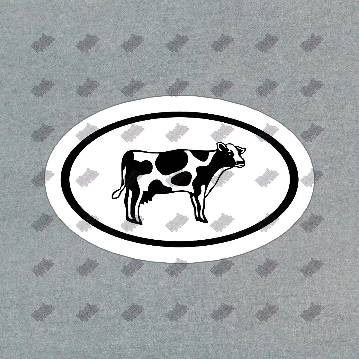 Vintage Black and White Cow Vinyl Sticker Decal Perfect for Farmhouse #842942