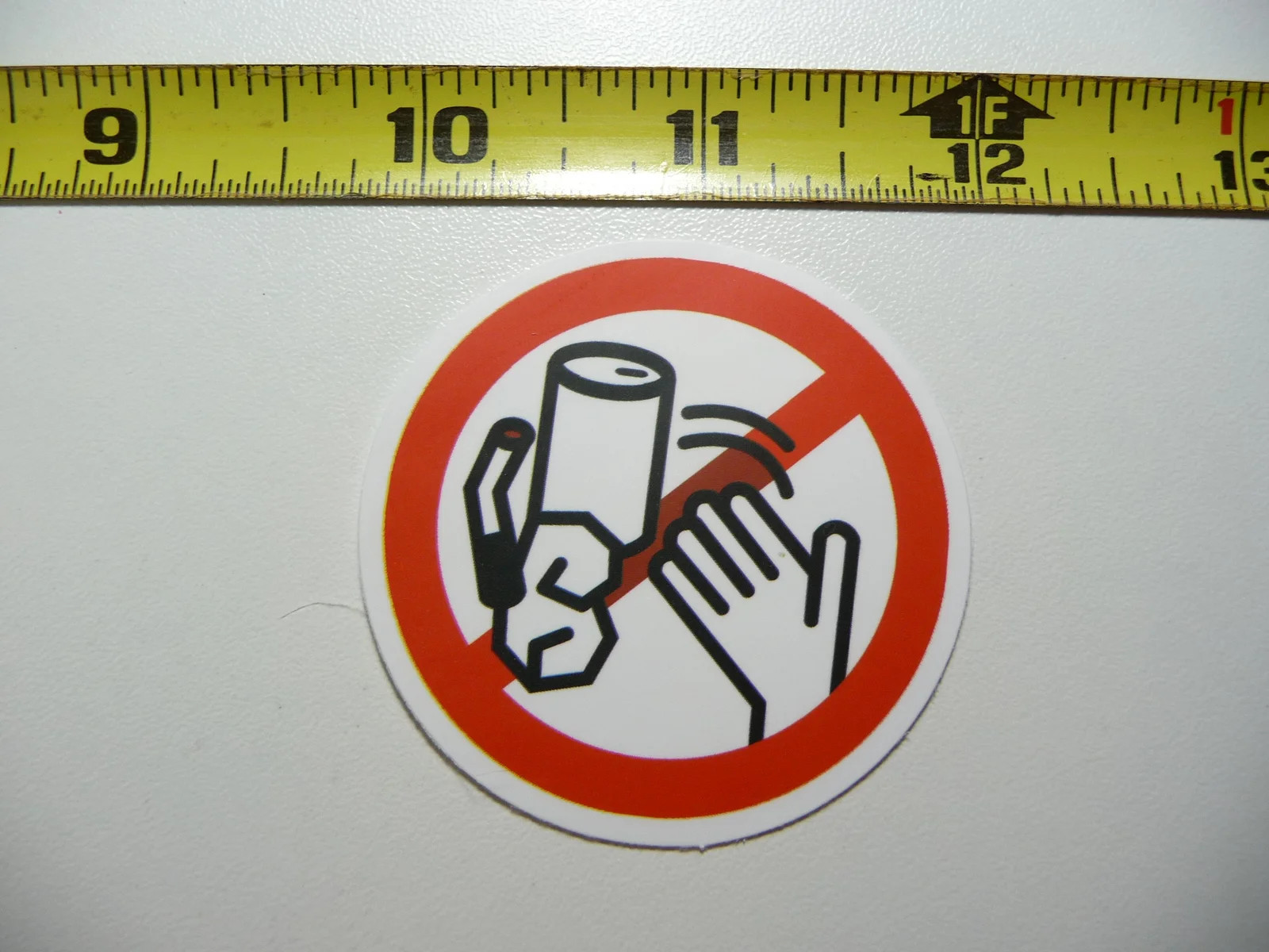 CAUTION DANGER NO LITTERING SMALL STICKER DECAL FUN LITTLE SIGNS FUNNY