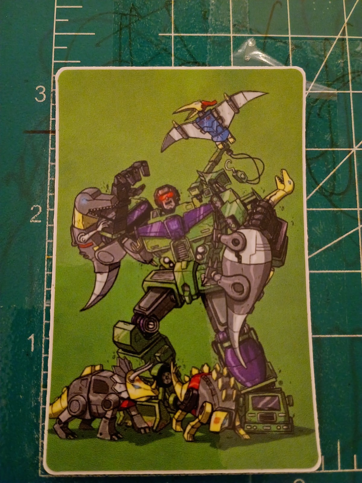 TRANSFORMERS X DEVESTATOR VS DINOBOTS X VYNIL STICKER