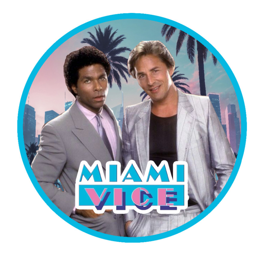 Miami Vice (Classic TV) 4" Vinyl Decal Handmade Vehicle Laptop Decor Cooler 251