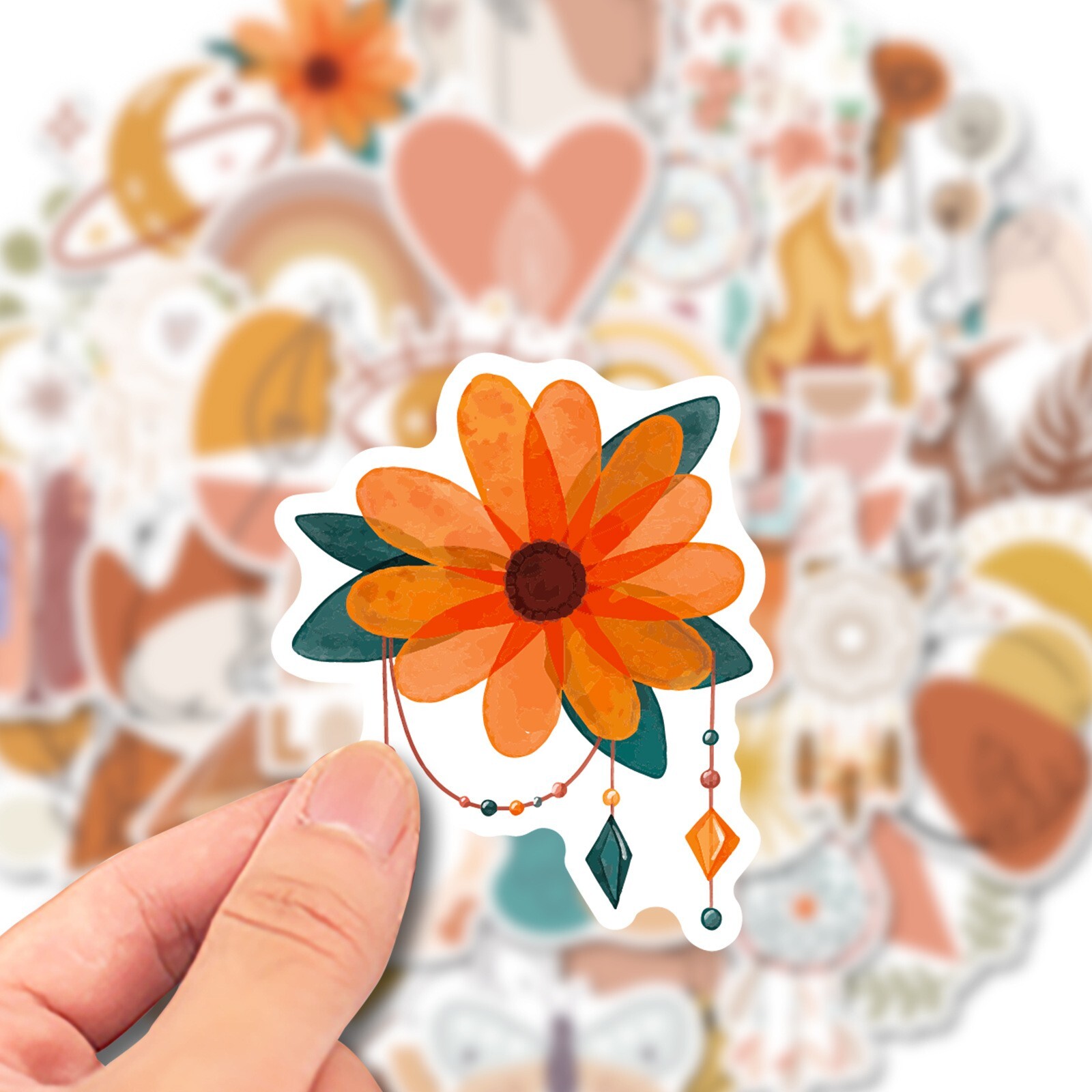 50PC Cottagecore Stickers, Bohemian Retro Boho Aesthetic stickers,175