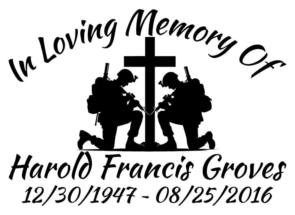 In Loving Memory Of – Military Armed Forces Sticker Decal Memorial Personalize 1