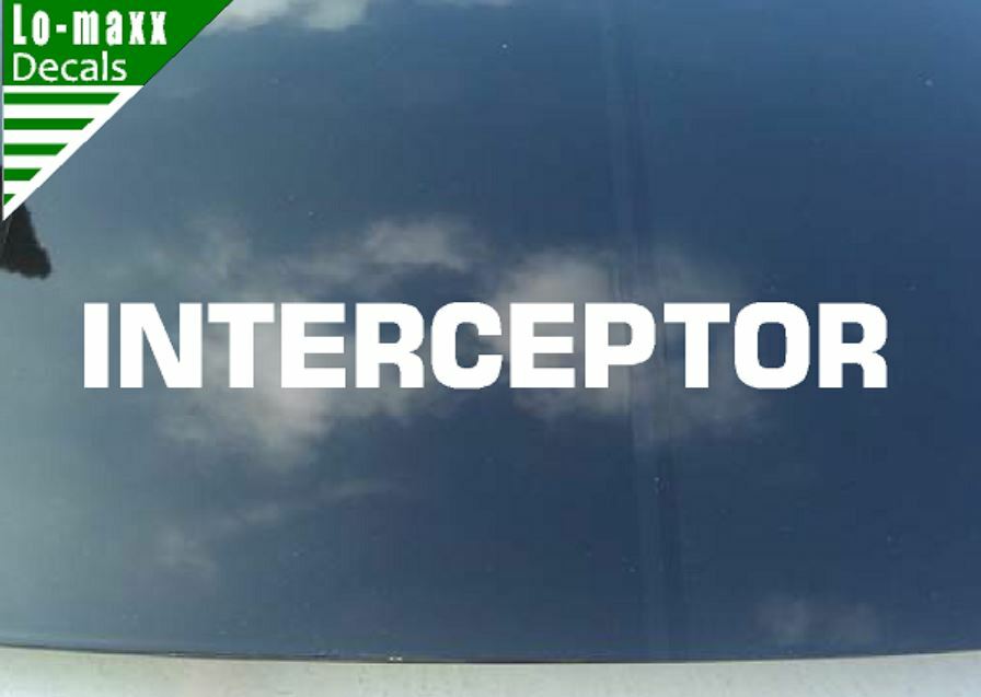 Mad Max INTERCEPTOR The Road Warrior High Performance Die Cut Vinyl Decal