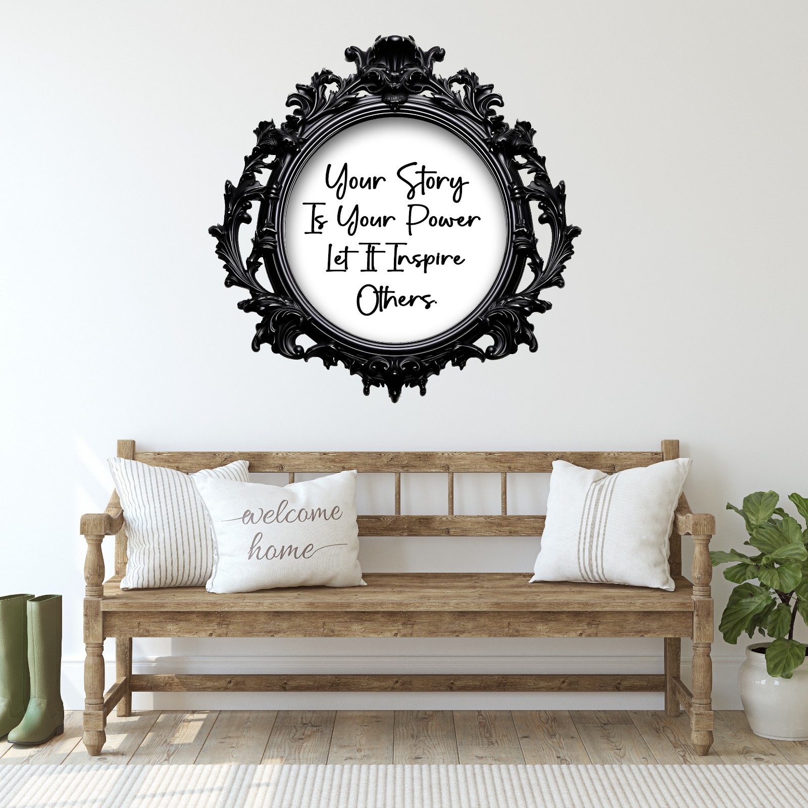 Motivational Wall Art – Peel and Stick Vinyl/removable Wall Decals. 3D illusion.