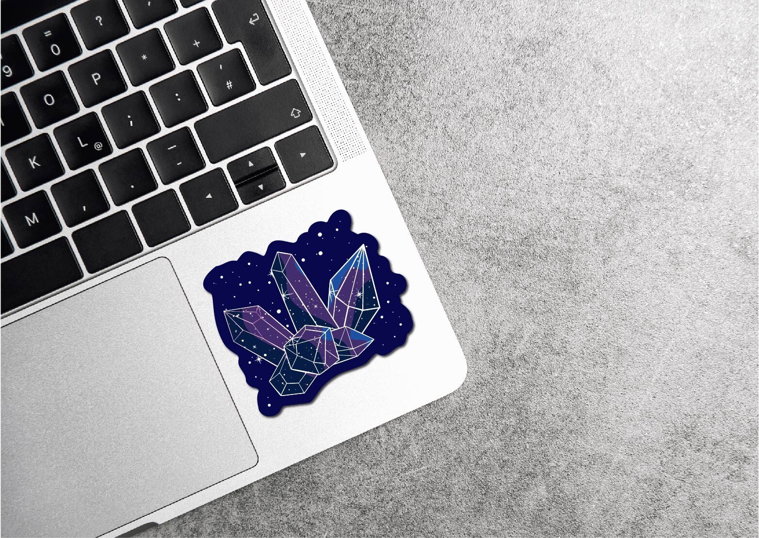 3.5" Crystals Decal Vinyl Sticker Gems Mystical Rock Witchy Emerald Healing Vibe