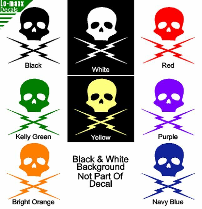Death Proof Various Sizes & Colors Durable High Performance Die Cut Vinyl Decal