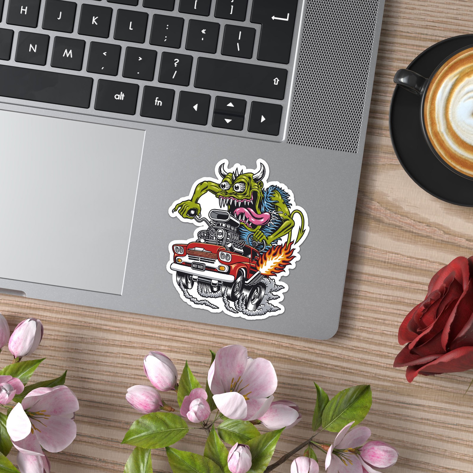 Monster Hot Rod – Vinyl Decal Sticker – Car Window Laptop – ebn8961