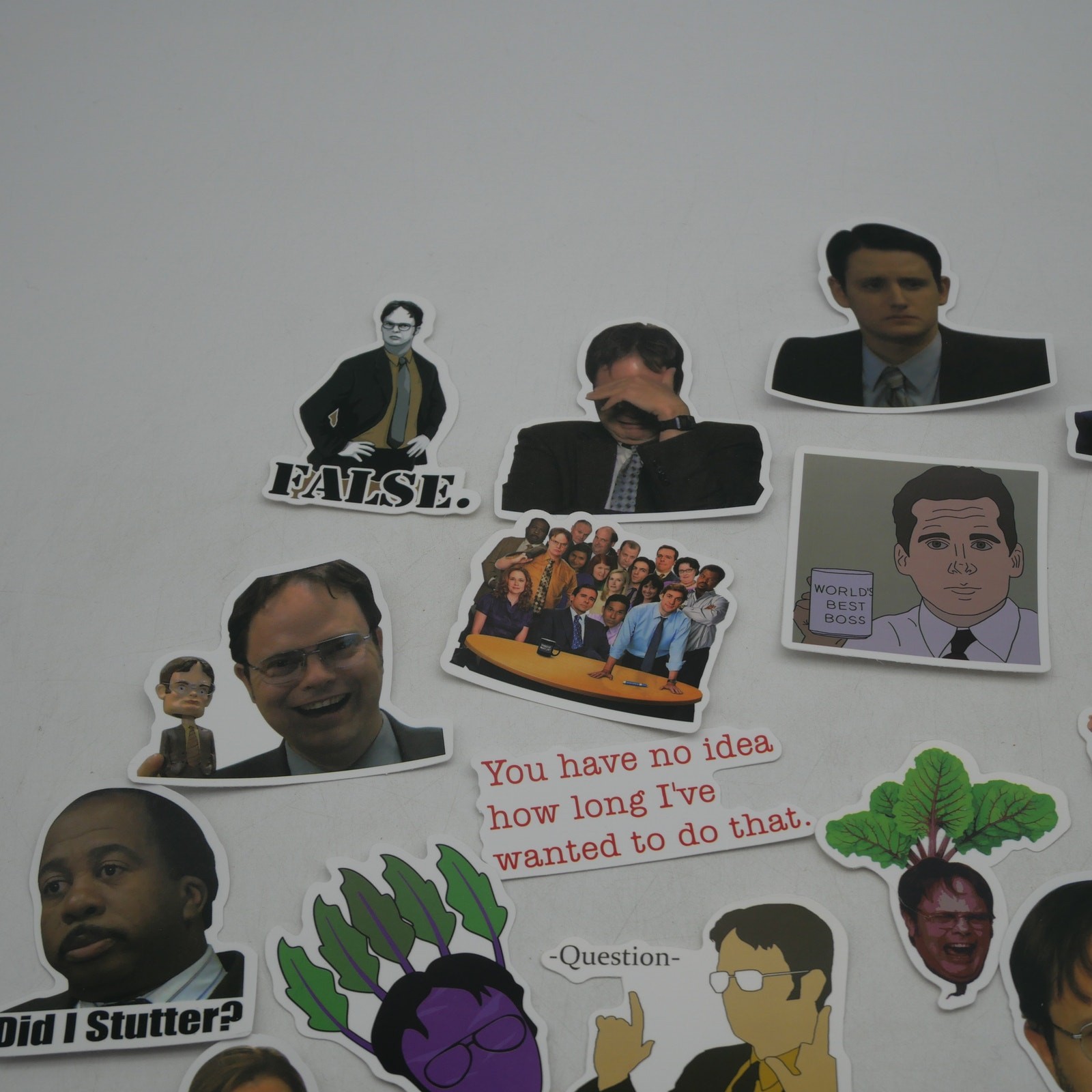 46 The Office Stickers Michael Dwight Jim Stanley Kevin Vinyl Laptop Bottle