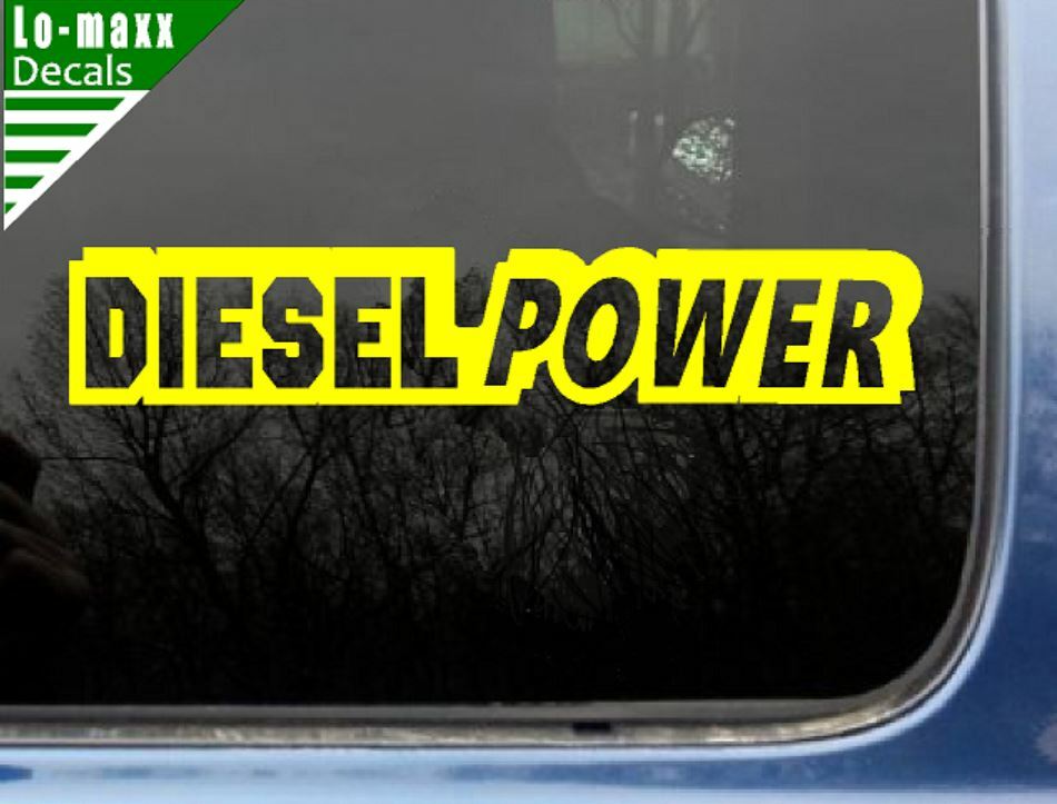 Diesel Power Truck Graphic Design Durable High Performance Die Cut Vinyl Decal