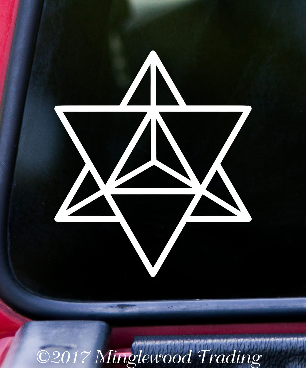 MERKABA STAR TETRAHEDRON Vinyl Decal Sticker – Sacred Geometry