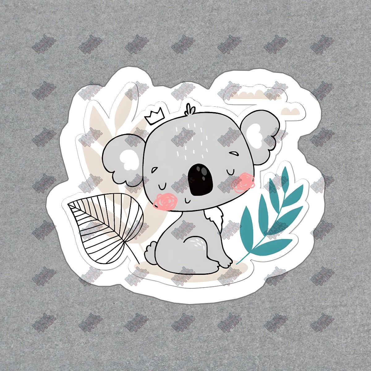 Cute Koala Vinyl Sticker Adorable Animal Decal for Laptops, Water #399643