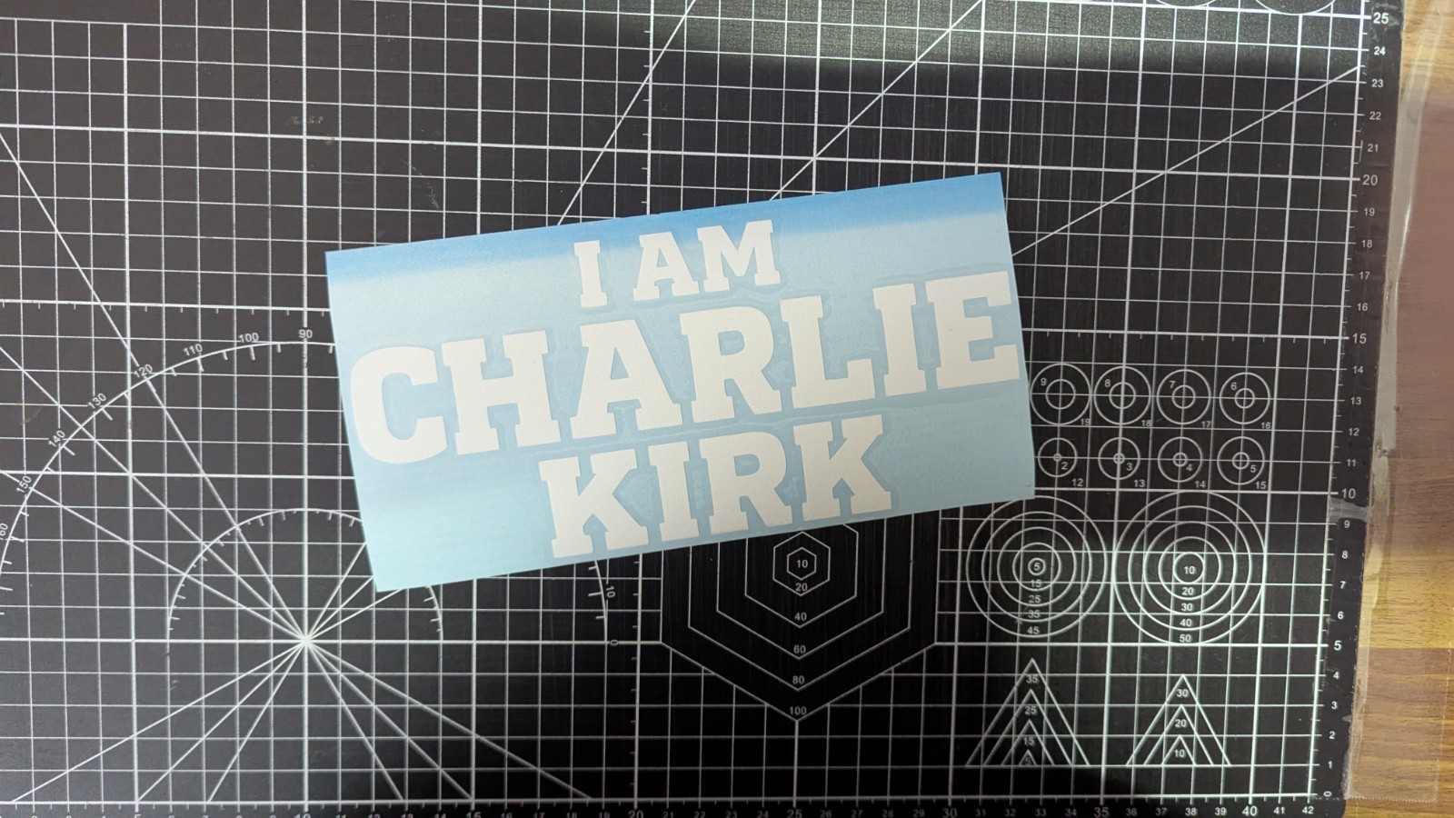 I Am Charlie Kirk Freedom Usa Car Window Decal Sticker