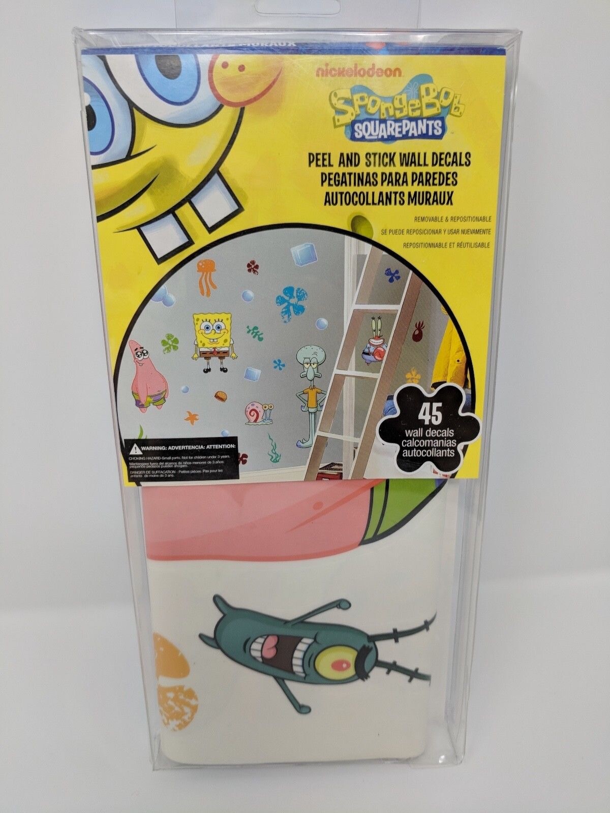 45 New SPONGEBOB SQUAREPANTS WALL DECALS Kids Bedroom Stickers Room Decorations