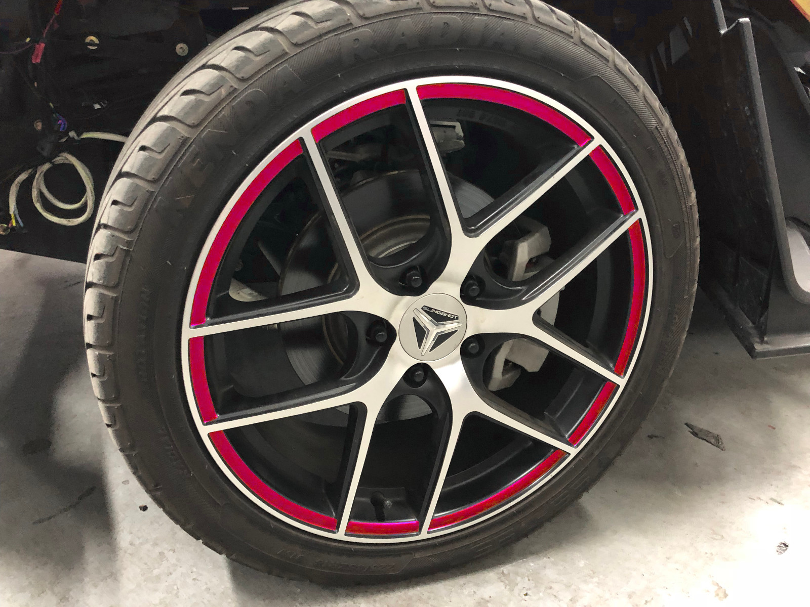 POLARIS SLINGSHOT WHEEL ACCENT DECALS STICKERS FOR 18"Front & 20"Rear OEM Style