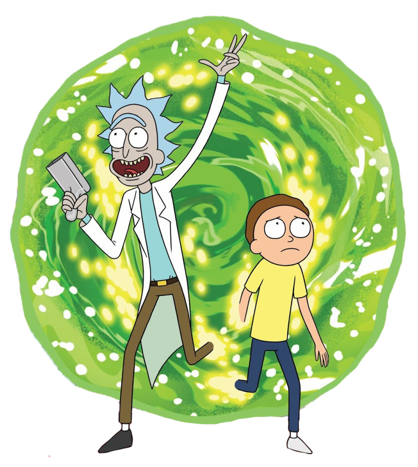 Rick and morty sticker weatherproof bumper vinyl decal