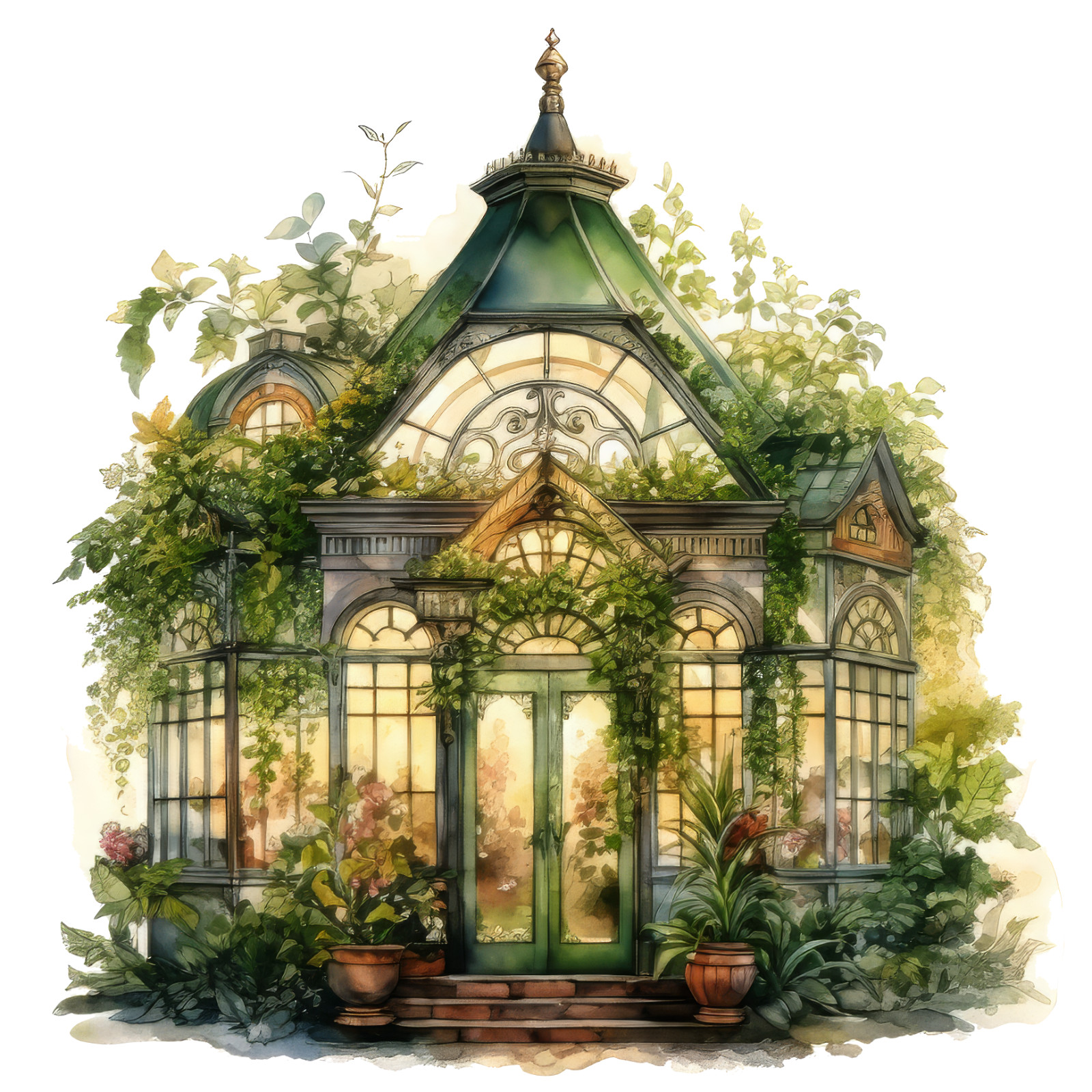 Wall sticker Enchanted Greenhouse Wall sticker 18 x 18 cm large