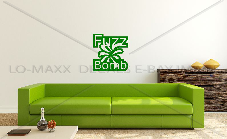 Fuzz Bomb Original Graphic Design Various Sizes & Colors Die Cut Vinyl Decal