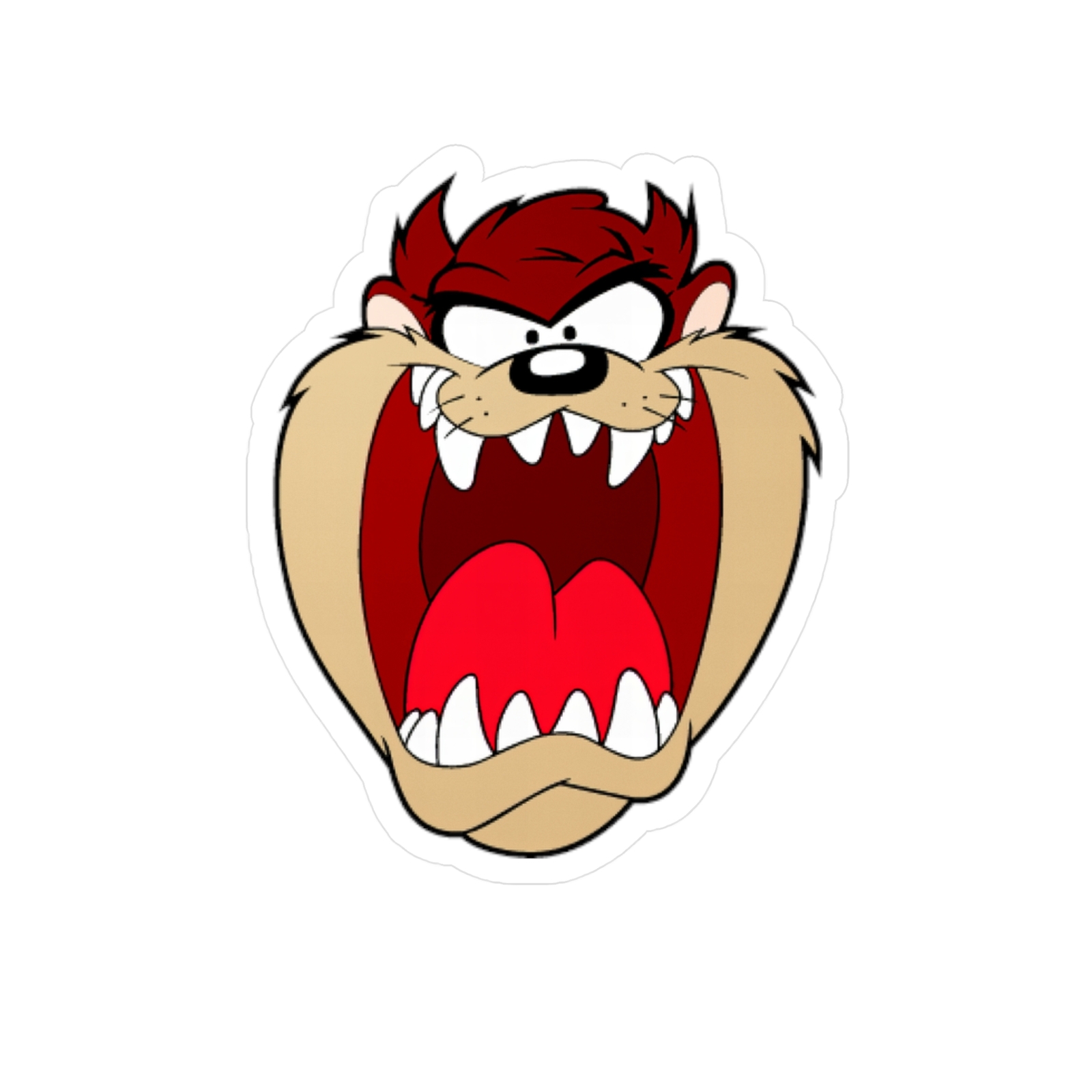 Tasmanian Devil Taz Looney Tunes Kiss-Cut Vinyl Decals Sticker