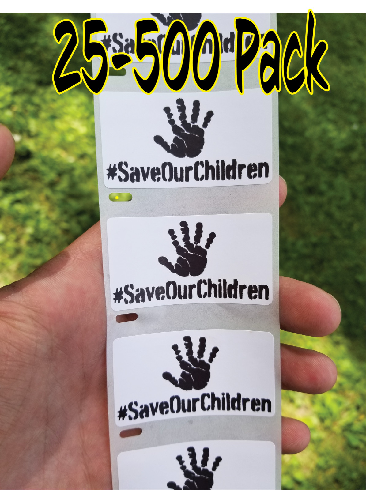 #SaveOurChildren 25-500PcsStickers Bulk Lot save our children the awareness kids