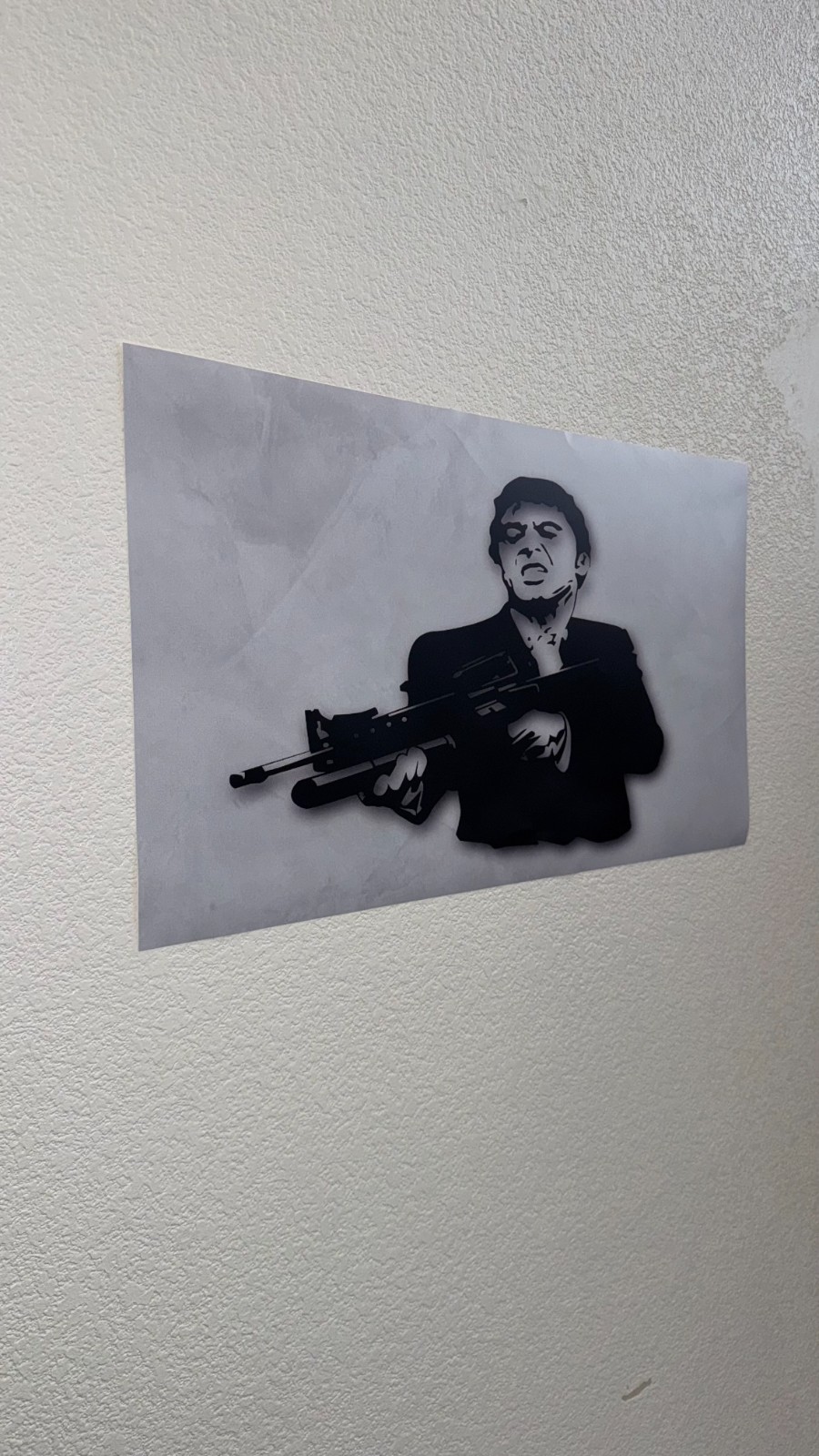25" Tony Montana Scarface Wall Sticker Decal – Iconic Movie Art – Easy Peel & S
