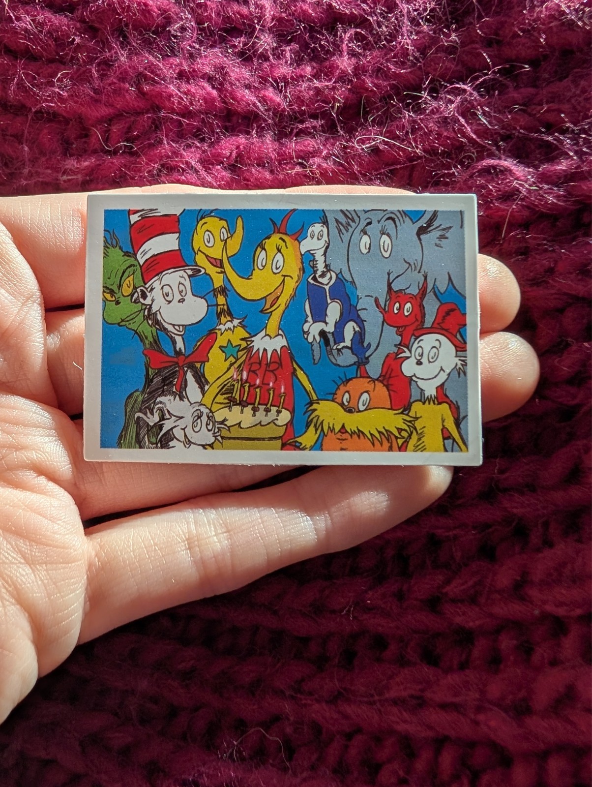 Dr. Seuss Sticker, Cat in hat, Sam I am, Lorax, Grinch, Horton