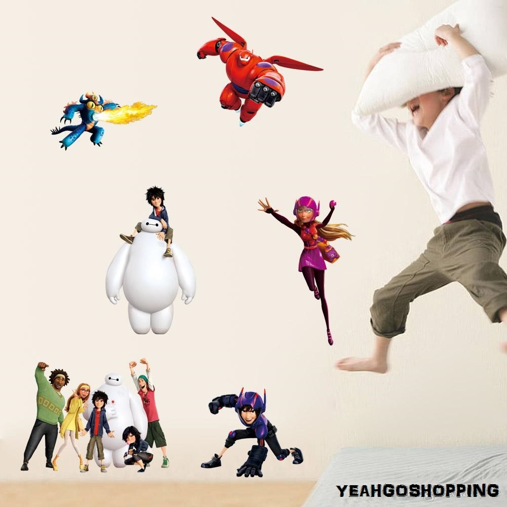 One Big Hero 6 Wall Sticker Cartoon Character Removable – (36 " X 12 ")