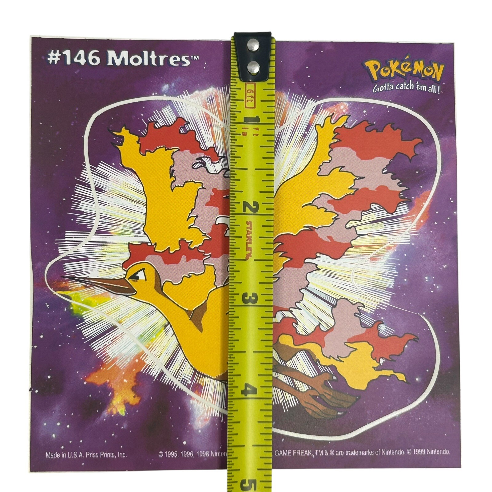 Pokemon Collect ’em Stick-Ups Moltres #146 Large 4” Sticker Priss Prints