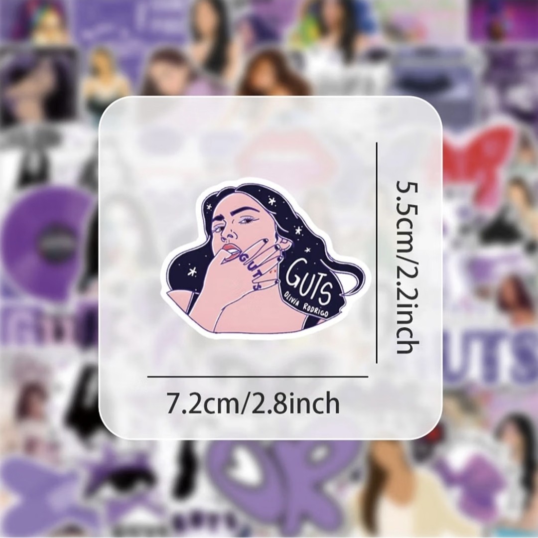 50pc Olivia Rodrigo Stickers Assorted Aesthetic – Vinyl Decals